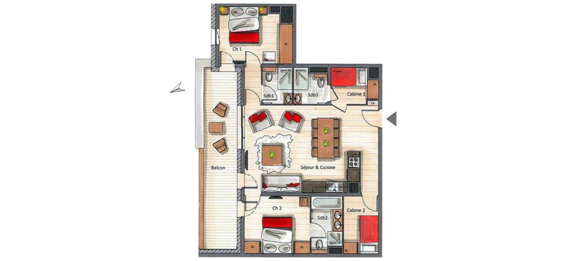 Apartment Le C By Alpine Courchevel