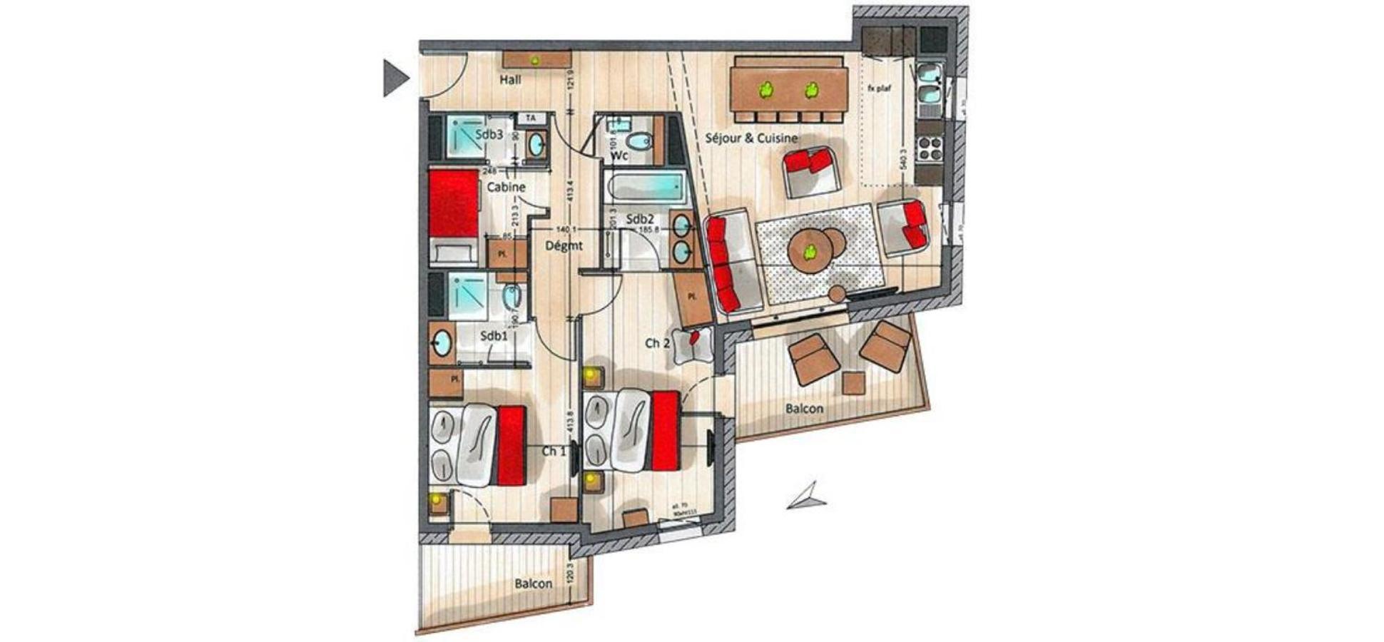 Apartment Le C By Alpine Courchevel